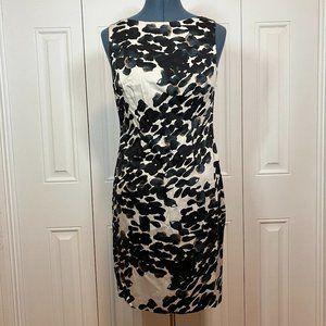 Ann Taylor Abstract Floral Watercolor Dress Sz 2